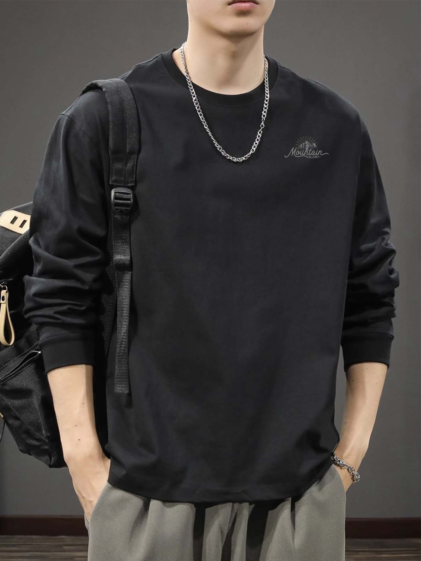 Undershirt Crew Neck - 100 COTTONMen Crew Neck Long Sleeve