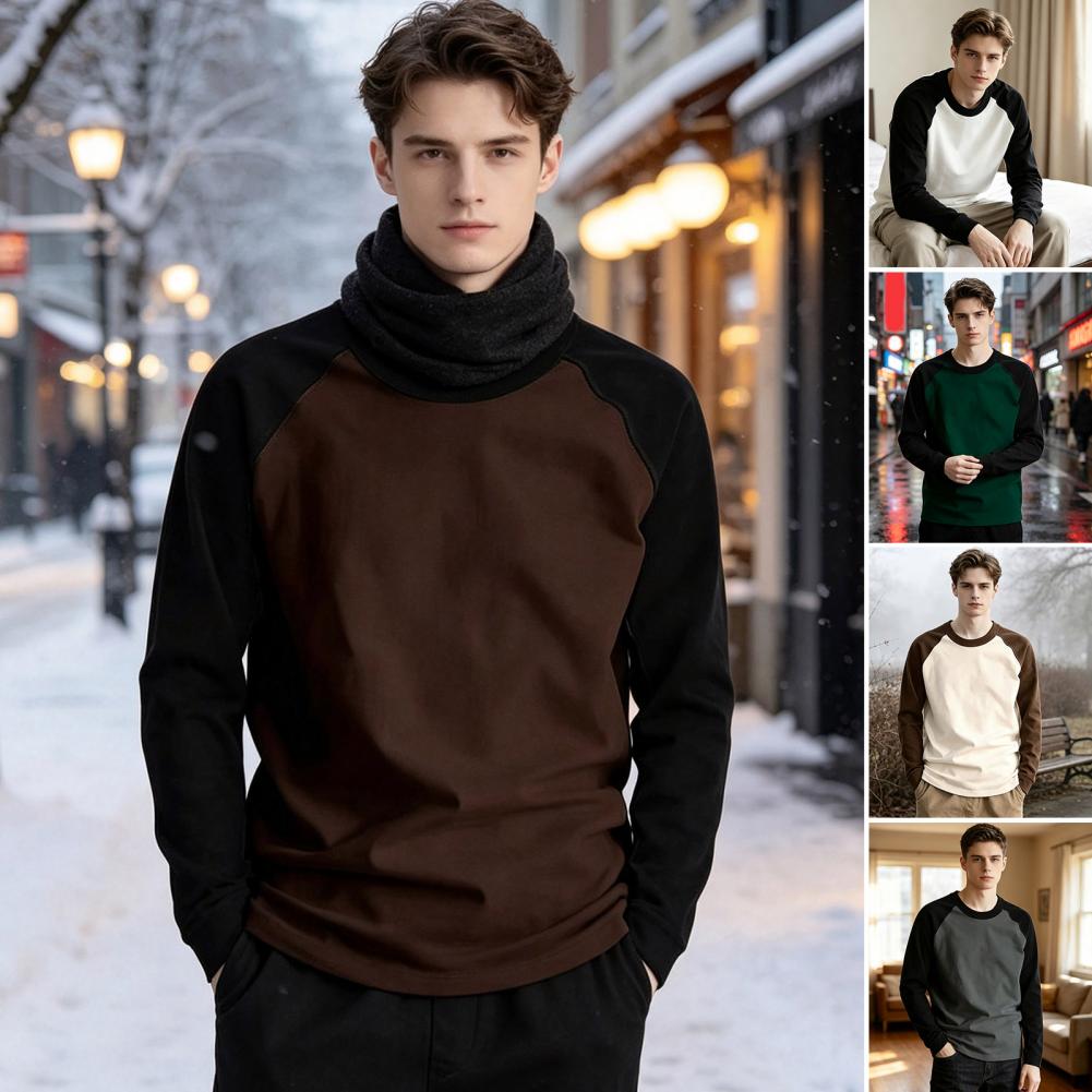 Base Layer Top - Comfortable Soft Mens Crew Neck T