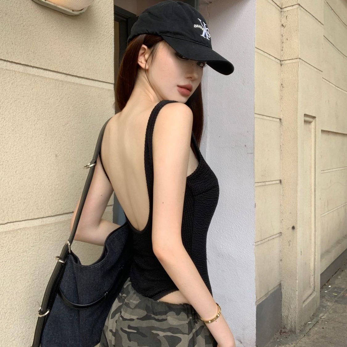 Black Strappy Bodysuit Sexy Ba - Suspender Tank Top review and price