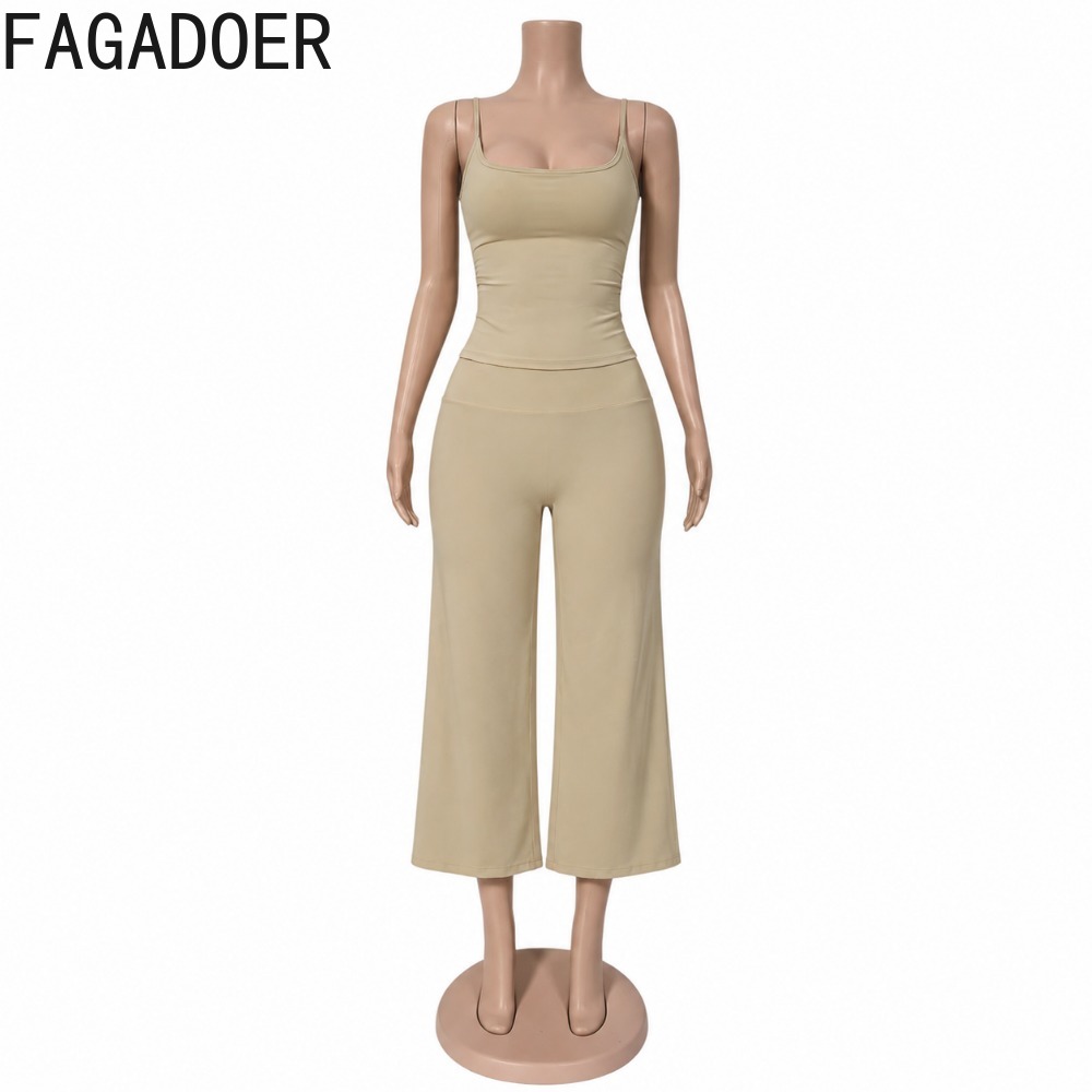 FAGADOER INS Trendy Women 2 Pi - Suspender Tank Top review and price