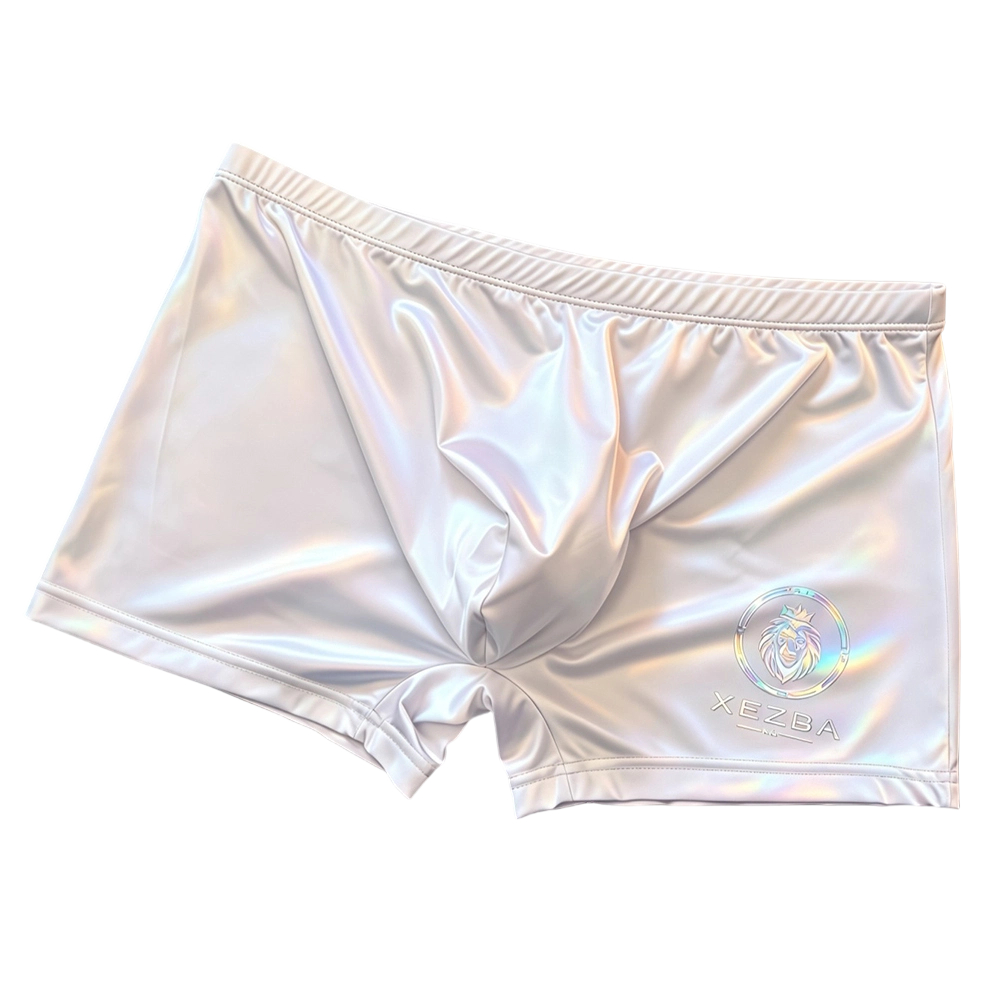 Men Glossy Ice Silk Boxer Shor - Long Leg Trunk Men review and price