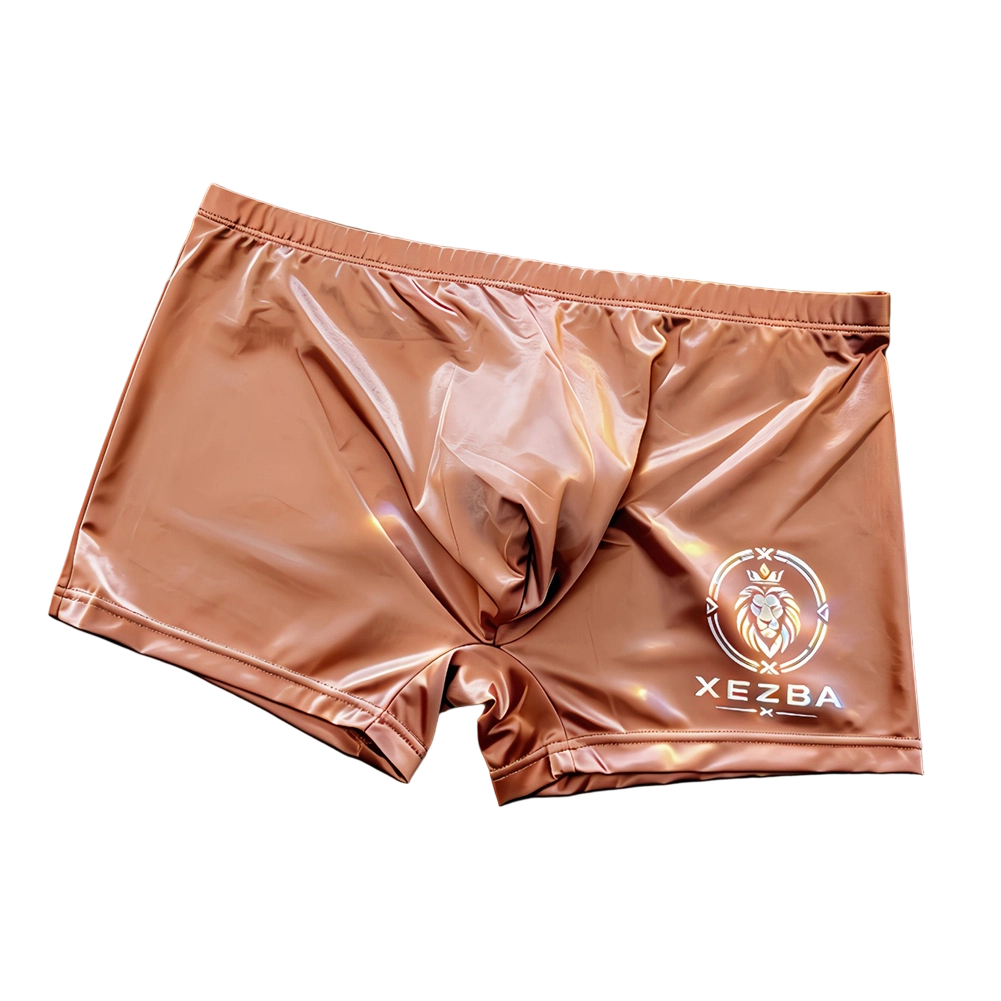 Men Glossy Ice Silk Boxer Shor - Long Leg Trunk Men review and price