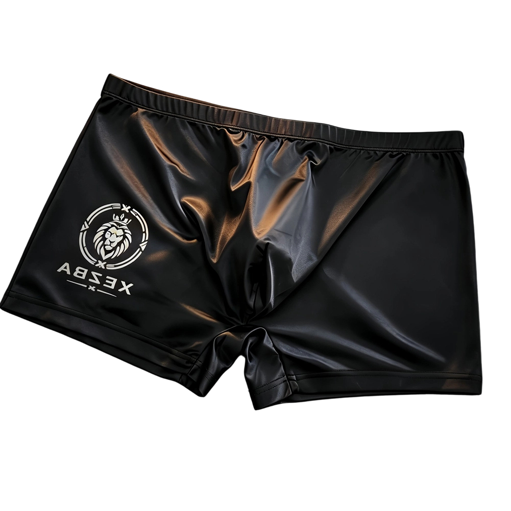 Men Glossy Ice Silk Boxer Shor - Long Leg Trunk Men review and price