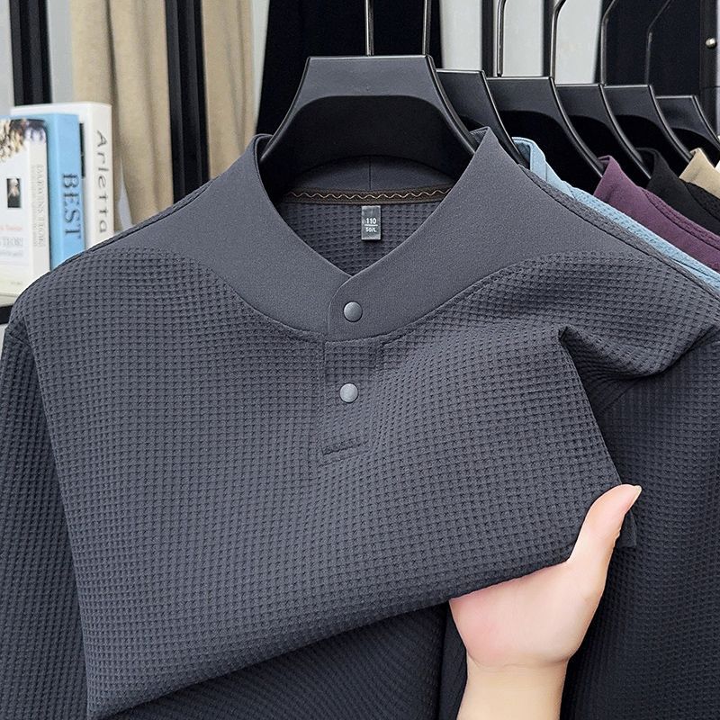 Men Autumn Winter Waffle Knit  - Base Layer Top review and price