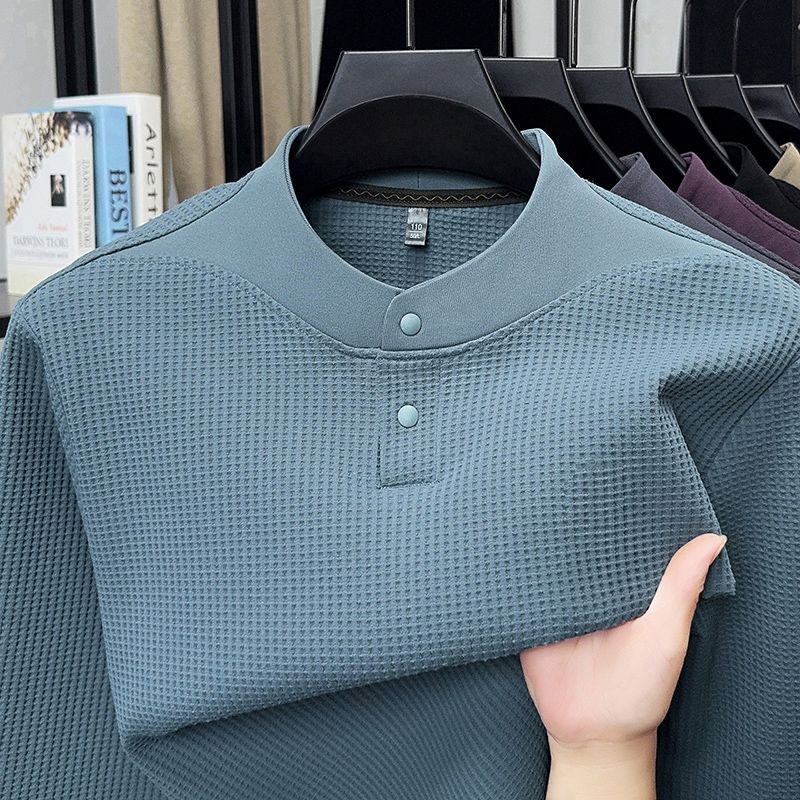 Men Autumn Winter Waffle Knit  - Base Layer Top review and price