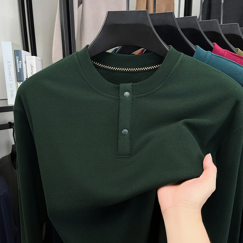 Mens Loose Fit Henley Pullover - Thermal Long John review and price