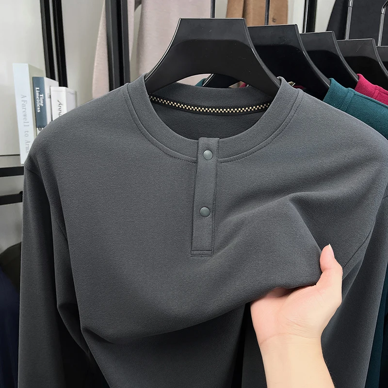 Mens Loose Fit Henley Pullover - Thermal Long John review and price