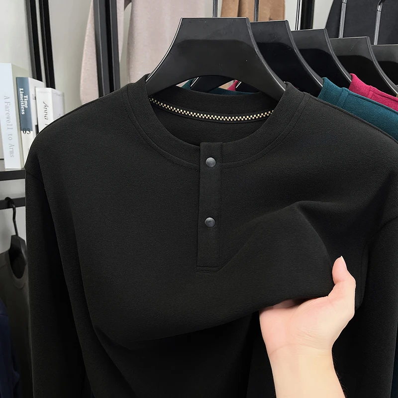Mens Loose Fit Henley Pullover - Thermal Long John review and price