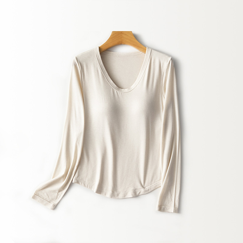 Women U‑Neck Long Sleeve Top B - Base Layer Top review and price