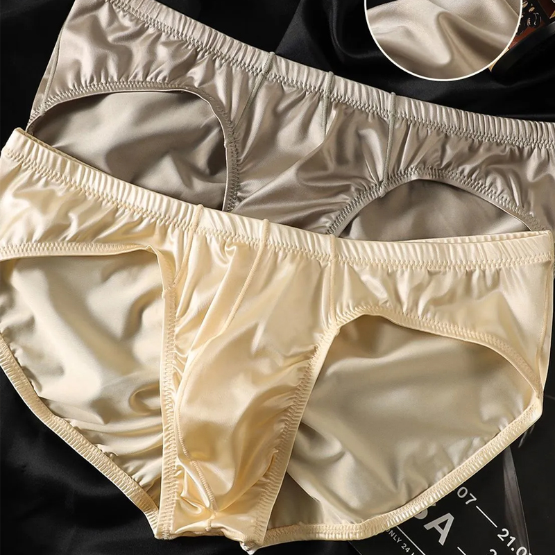 4pcs Mens Briefs Shinny Satin  - Pouch Boxer Pouch review and price