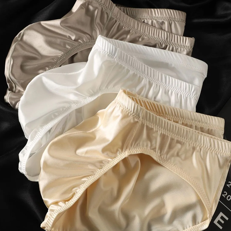 4pcs Mens Briefs Shinny Satin  - Pouch Boxer Pouch review and price
